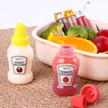 2pcs/set 25ML Mini Tomato Ketchup Bottle Portable Small Sauce Container Salad Dressing Container Pantry Containers for Bento Box 2024 - buy cheap