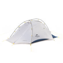 Naturehike barraca de acampamento de nylon 15d, ultraleve portátil com revestimento de silicone para 2 pessoas, tenda portátil 2024 - compre barato