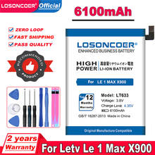 Losoncoer-bateria de celular lt633, 6100mah, para letv le 1 max x900 le one max x900 2024 - compre barato