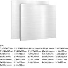 1 piece square aluminum plate Thickness 0.3-10mm DIY material lasers cutting frame metal plate 100/120/150/200/240/250/300mm