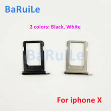 BaRuiLe-bandeja de tarjeta SIM para iphone, soporte de tarjeta SIM, adaptador de ranura, piezas de repuesto de reparación, para 6, 6S Plus, 7G, 7P, 8, 8Plus, 50 Uds. 2024 - compra barato