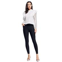Fashion High Elastic Black Casual Office Suit Long Trousers Women High Waist Stretch Tight Pencil Ladies Skinny Pants 2024 - buy cheap
