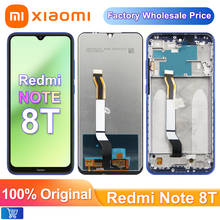 100% оригинальный + рамка 6,3 ''для Xiaomi Redmi Note 8T, сменный ЖК-экран для Redmi Note8t, ЖК-экран с дигитайзером сенсорного экрана 2024 - купить недорого