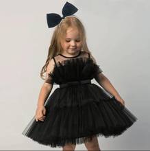 Meninas de flor vestido 2022 elegante vestido de princesa infantil traje do dia das bruxas bebê crianças vestidos para a menina do bebê festa de casamento vestidos 2024 - compre barato