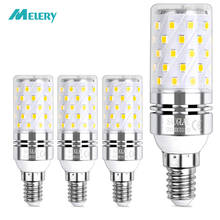 Bombillas de bombilla LED tipo mazorca E14, lámpara incandescente equivalente a 1200W, 12W, 6000K, candelabro blanco de luz diurna, 1200Lm, paquete de 4 rosca Edison 2024 - compra barato