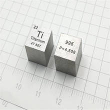 Metal titânio mesa periódica cubo lateral comprimento 10mm ti 99.5% puro 2024 - compre barato