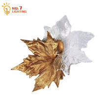Modern Simple Copper Maple Leaves Crystal Wall Lamp Led Indoor Lighting for Bedroom Bedside Decoration Background Study Reading 2024 - buy cheap