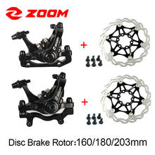 ZOOM Mountain Bike Mechanical Caliper Front Rear Floating Brake Disc Rotor 160/180/203mm Set Aluminum Alloy brake Cycling Parts 2024 - buy cheap