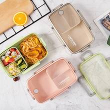 Lunch Box Eco-friendly Bamboo Fiber Material Portable Bento Box Microwaveble Food Storage Container For Office Children 2024 - buy cheap