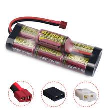 Paquete de batería NiMH de 8,4 V, 4200mAh, 7 celdas, con enchufe de descarga Traxxas/dean-t/Tamiya para coche de carreras a control remoto 2024 - compra barato