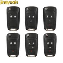 jingyuqin Remote Flip Car Key Shell For Chevrolet Cruze Aveo Camaro Epica Lova Sail Spark OPEL Astra J Corsa E Buick 2/3/4/5 BTN 2024 - buy cheap
