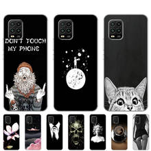 Funda de silicona suave para Xiaomi Mi 10 Lite, carcasa de Tpu de 6,57 pulgadas para Xiaomi Mi 10 Lite 5G, Funda antigolpes con Gato Negro barbudo 2024 - compra barato