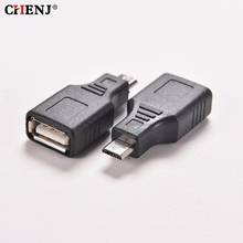 1PC Black F/M USB 2.0 A Female To Micro / Mini USB B 5 Pin Male Plug USB OTG Host Adapter Converter Connector Up To 480Mbps 2024 - buy cheap