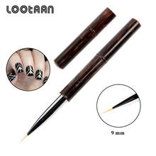 Lootaan 1 Pc Acrylic Nail Art Painting Liner Line Drawing Brush 9 mm Manicure Nail Art Pen Tool Gel Nail Striper Brush 2024 - buy cheap
