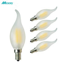 E14 LED Candelabra Light Bulb 4W Lamp Warm/Cold White Matt Filament Lights 40W Replacement 400lm Antique Candle Lightbulb 5Pack 2024 - buy cheap