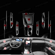 transparent car dashboard navigation gps screen gear panel anti-scratch sticker protector film for hyundai tucson nx4 2021 2022 2024 - buy cheap