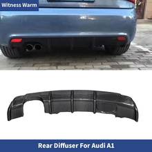 Carbon Fiber A1 Standard Rear Diffuser Rear Bumper Exhaust Diffuser Lip Spoiler for Audi A1 Hatchback 2024 - buy cheap