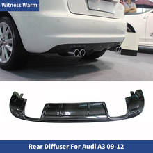 Carbon Fiber / Frp Rear Diffuser Lip Bumper Guard Spoiler for Audi A3 Sportback Hatchback 2009-2012 2024 - buy cheap
