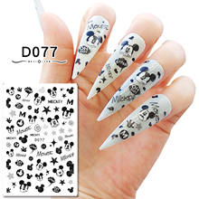 Nail Art Sticker Popular Cartoon Brand Mickey Mouse Nails for Manicure Back Glue Decals for Design Foil Decoration 2024 - buy cheap