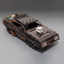 MOC-Interceptor negro RC Muscle Car, supercoche MOC-35846, modelo de alta tecnología, bloques de construcción, juguetes para niños, regalo 2024 - compra barato