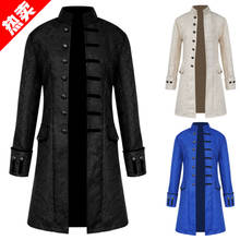 Men Victoria Edwardian Steampunk Trench Coat Frock Outwear Vintage Prince Overcoat Medieval Renaissance Jacket Cosplay Costume 2024 - buy cheap