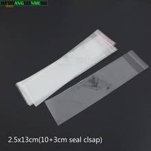 Clear Resealable BOPP/ PVC Bags 2.5x13cm(10+3) Transparent Opp gift bags Plastic packaging bag Self Adhesive Seal 1000pcs/lot 2024 - buy cheap