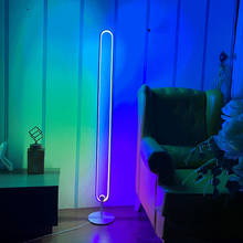 Modern Nordic Creativity Remote LED Floor Lamps Light Luxury Design Metal RGB Standing Lamp for Living Room Bedroom Foyer 2024 - buy cheap