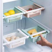 Retractable Fridge Drawer Storage Rack Refrigerator Freezer Shelf Adjustable Pull-Out Space Layer Storage Holder Organizer 2024 - buy cheap