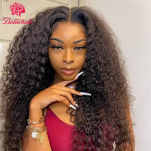 Beauhair 4x4 Lace Closure Wig Deep Curly Peruvian Human Hair Lace Wig Wave 2x4 Deep Wave Curly Lace Closure Wig for Women 2024 - buy cheap