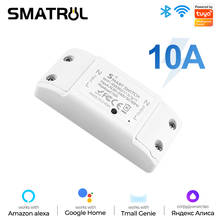 SMATRUL Tuya Switch Smart Life APP WiFi Voice Relay Controller Timer Module For Google Home  Alexa Rokid 110V 220V 10A Light 2024 - buy cheap