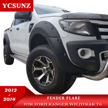 Acessórios para arco de roda, 9 flash, cor preta, para ford ranger 2012, 2013, 2014, t6, cabine dupla 2024 - compre barato