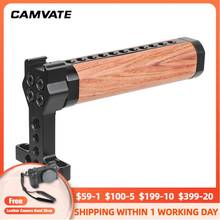 CAMVATE-mango de madera Universal Top Cheese con tornillos de rosca de 1/4 ''-20, montaje de zapata fría para sistema de soporte de aparejo de carcasa de camara DSLR 2024 - compra barato