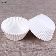 Pure White Cupcake Liners Food Grade Paper Cup Cake Baking Cup Muffin Kitchen Cupcake Cases Cake Molds Hot! 100Pcs/Lot 2024 - buy cheap