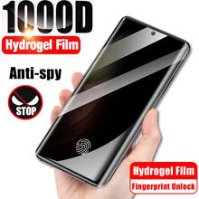 Anti Spy Hydrogel Film for Samsung Galaxy S21 S20 S10 Note 10 9 Plus S22 Note 20 Ultra S9 S8 S10 Plus Privacy Screen Protectors