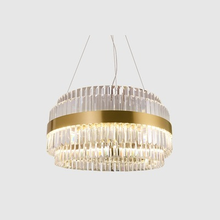 Lustre de cristal moderno, luzes decorativas de luxo para sala de estar, hotel e dourado 2024 - compre barato