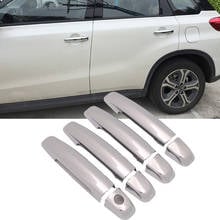 Top Sale For Suzuki Vitara 2016 2017 2018 2019 Car Body Styling Cover Detector Inner Stick Frame Trim ABS Chrome Door Handle 2024 - buy cheap