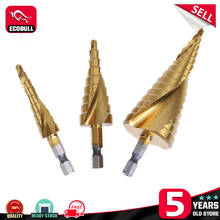 3pcs 4-32mm Pagoda Shape HSS Step Drill Bit Drilling Triangle Shank Metalworking High Speed Steel Hole Cutter Tools 2024 - buy cheap