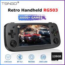 RG503 Handheld Game Console Support 5G WiFi 4.95-inch OLED Screen Linux System RK3566 Portable Game Player 30000+ Games 128GB 2024 - buy cheap