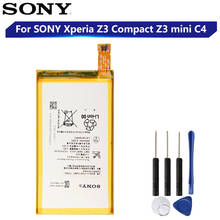 Bateria original de substituição para sony xperia z3 compact z3 mini c4 m55w d5833 d5803 z3 mini lis1561erpc genuíno 2600mah 2024 - compre barato