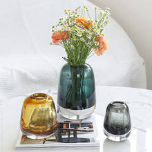 Высококачественная стеклянная ваза, домашняя гидропонная стеклянная бутылка для растений, украшение для гостиной, прозрачная ваза для высушенных цветов 2022 - купить недорого