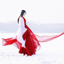 2020 summer hanfu stage clothing costume traditional dance chinese costume women's hanfu dresses chinese dance costumes 2024 - buy cheap