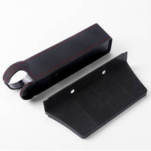 Leather Car Seat Cup Holder Organizer Plastic Universal Drving Co-pilot Seat Side Slit Storage Box Console Phone Bottle Pockets 2024 - buy cheap