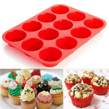 12 Cup Silicone Mold Muffin Cupcake Baking Pan Non Stick Dishwasher Microwave Safe Silicone Baking Mold #1 2024 - buy cheap