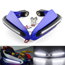 Motorcycle hand guard windshield protection LED light For YAMAHA tdm 850 900 mt07 ys 125 150 250 For SUZUKI gsx-s1000f etc. 2024 - buy cheap