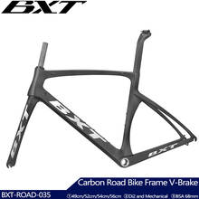 BXT New Carbon bike frame Ultralight carbon road frame 700C x 25C Full Carbon Road Frame di2 bicycle frameset fork seatpost 2024 - buy cheap