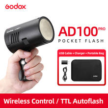 Godox AD100Pro 100Ws TTL 2.4G HSS 1/8000s Pocket Flash Light with 7.2V/2600mAh Lithium Battery 360 Full Power Flashes 0.01-1.5s 2024 - buy cheap