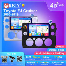 Автомагнитола EKIY QLED DSP Android 10 для Toyota FJ Cruiser 2006-2019, стерео-навигация, GPS, Carplay, мультимедийный видеоплеер, 2din, DVD 2024 - купить недорого