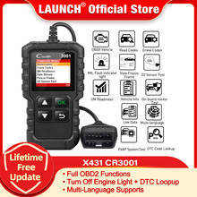LAUNCH X431 CR3001 Car Full OBD2 Diagnostic Tools Automotive Professional Code Reader Scanner Check Engine Free Update pk ELM327 2024 - buy cheap
