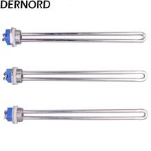DERNORD one U Tubular Water Heating Element for Boil Home brew Immersion Heater with 1‘’  Thread DN25 32mm 3.5k 4.5kw 5.5kw 2024 - buy cheap