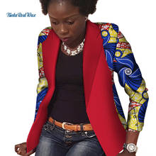 Casaco de estampado de cera africano, casaco de manga longa 100% algodão personalizado roupas africanas wy3496 2024 - compre barato